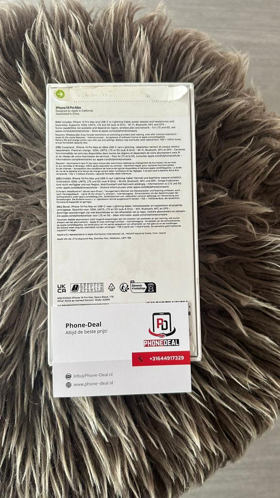 iPhone 14 Pro Max 1 tb black geseald factuur + Garantie, Telecommunicatie, Mobiele telefoons | Apple iPhone, Apple, Apple, Zwart