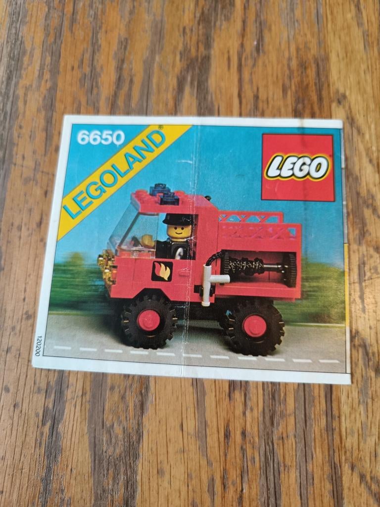 Lego Instructieboekje 6650 Brandweerwagen, Kinderen en Baby's, Speelgoed | Duplo en Lego, Ophalen of Verzenden, Gebruikt, Losse stenen