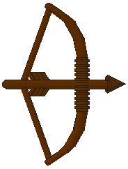 Lego Brown Minifigure, Weapon Bow, Longbow with Arrow Drawn, Ophalen of Verzenden, Gebruikt, Losse stenen, Lego