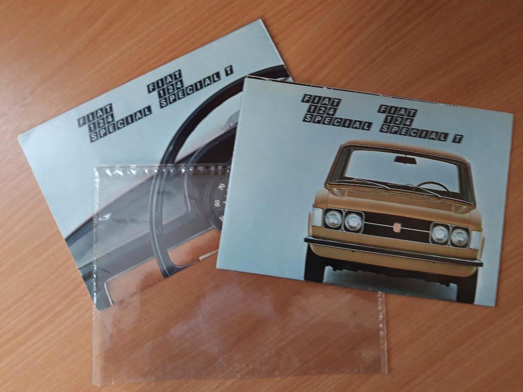 Folderset Fiat 124 Special / Special T - Frans '69, Ophalen of Verzenden, Zo goed als nieuw, Overige merken, Fiat