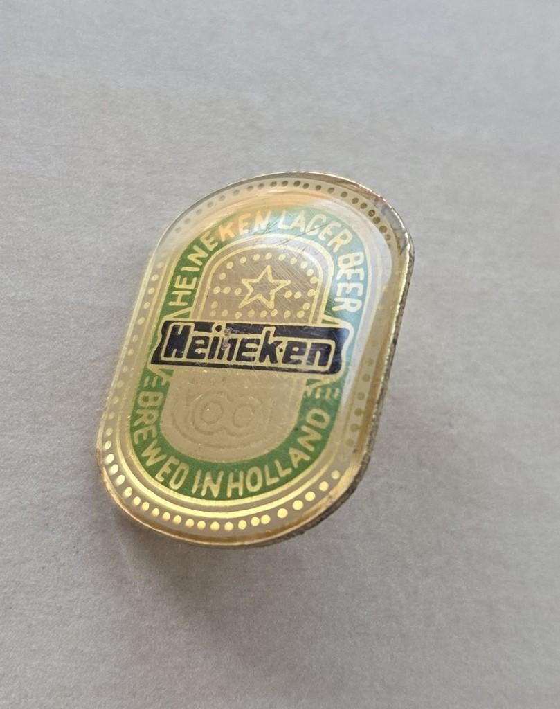 Heineken Bier pin, Verzamelen, Gebruikt, Niet vindbaar, Niet vindbaar, Speldje of Pin