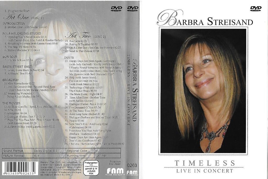 Barbra Streisand, Timeless live in concert, Alle leeftijden, Boxset, Muziek en Concerten, Ophalen of Verzenden