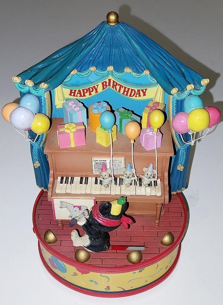 Enesco Muziekdoos / Speeldoos “Happy Birthday to You”, Antiek en Kunst, Ophalen of Verzenden