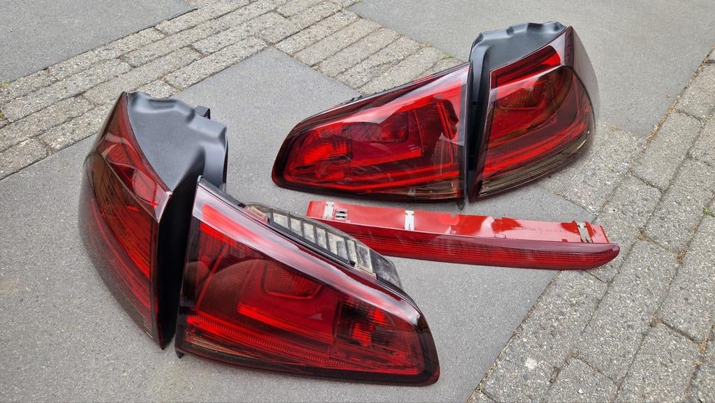 Volkswagen Golf 7 Achterlichten + 3e Remlicht Smoked, Auto-onderdelen, Ophalen of Verzenden, Gebruikt, Volkswagen