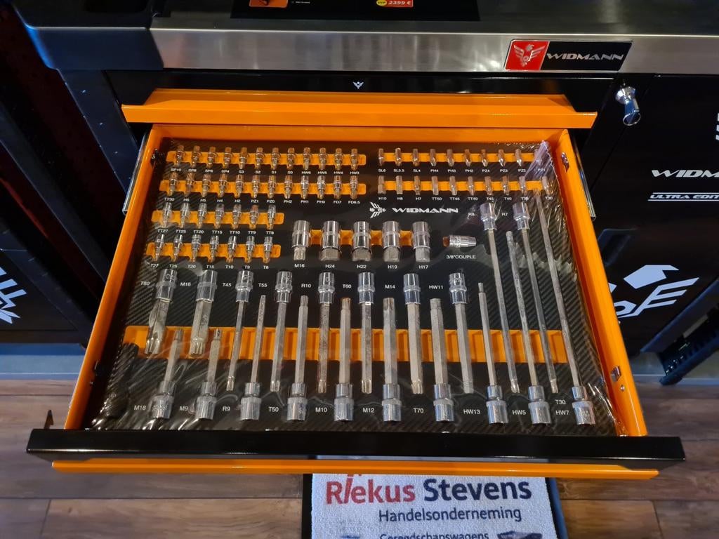 widmann xxl gereedschapwagen zeven laden gevuld, Ophalen of Verzenden, Gevuld, Nieuw