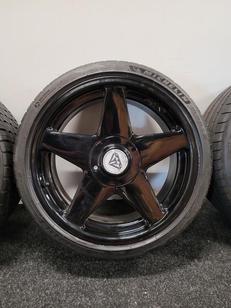 19 inch Azev Diamond 5x112 Audi VW Seat Skoda zomerbanden., 19 inch, Gebruikt, Azev, Ophalen of Verzenden