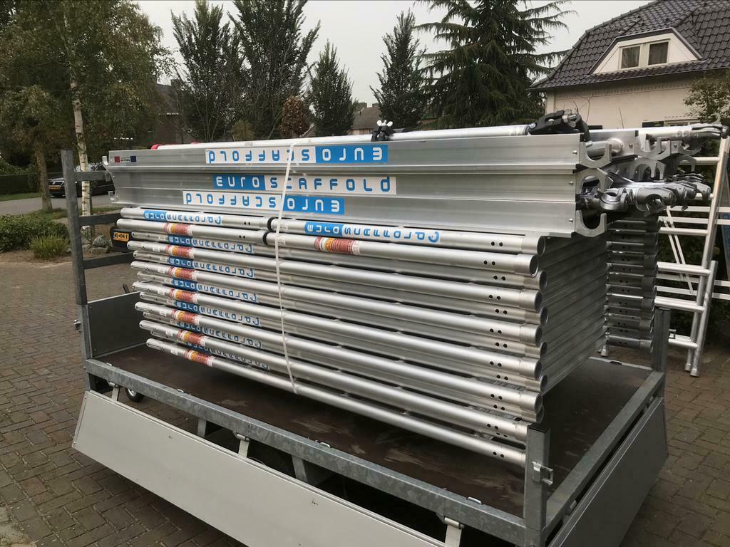 AANBIEDING!!! Euroscaffold rolsteiger werkhoogte 10.20m, Ophalen, Nieuw