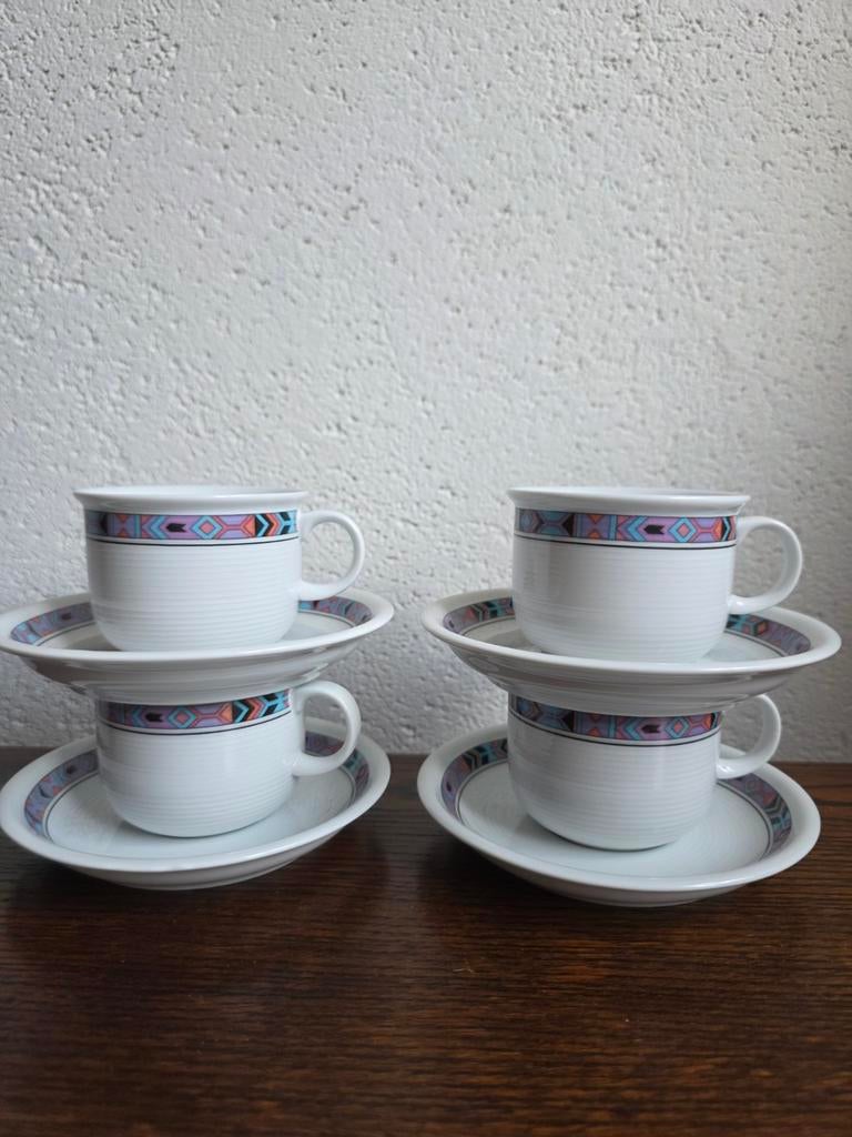 Vintage Thomas Trend Indiana Koffiekop en Schotel, Ophalen of Verzenden, Zo goed als nieuw, Overige stijlen, Kop(pen) en/of Schotel(s)