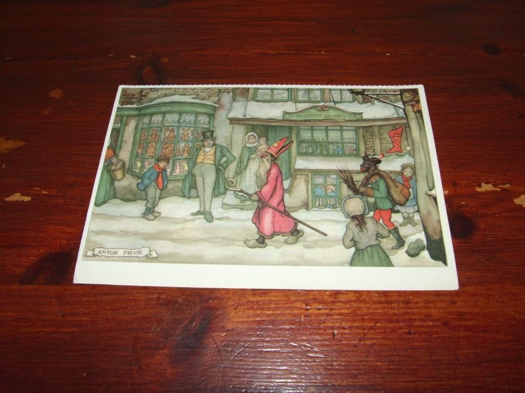 380- ILLUSTRATOR-ANTON PIECK - SINTERKLAAS, Gebruikt, Verzenden, Voor 1940, Prent