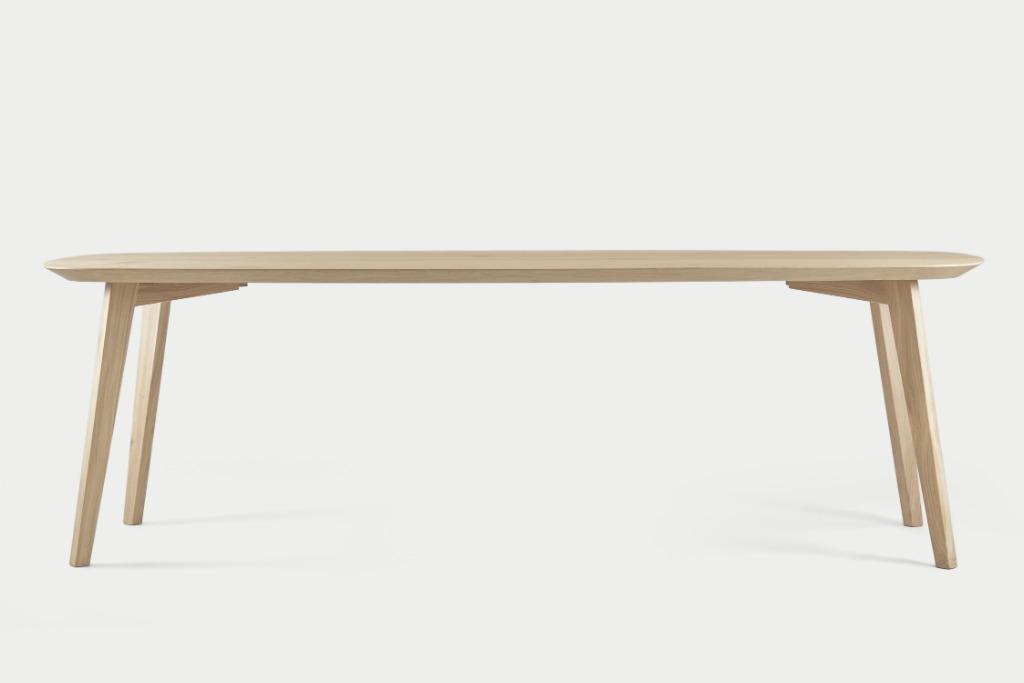 Deens ovale tafel, Scandinavisch design, Deens design, Ophalen, Eikenhout, 50 tot 100 cm, Vijf personen of meer