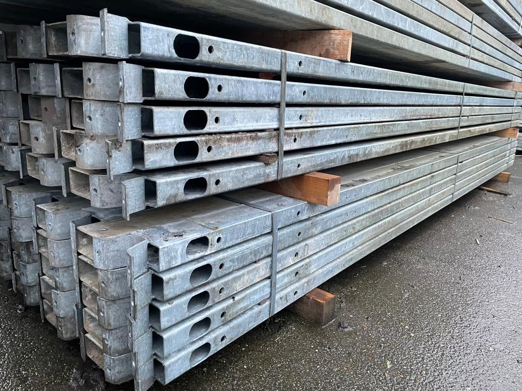 Kokerprofielen 100x50x2.5mm | Lengte: 4000 mm, Doe-het-zelf en Verbouw, Metalen, Ophalen of Verzenden, Gebruikt, IJzer