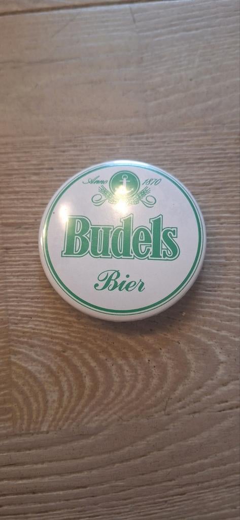 Budels bier button (12226), Ophalen of Verzenden, Zo goed als nieuw, Overige typen, Overige merken