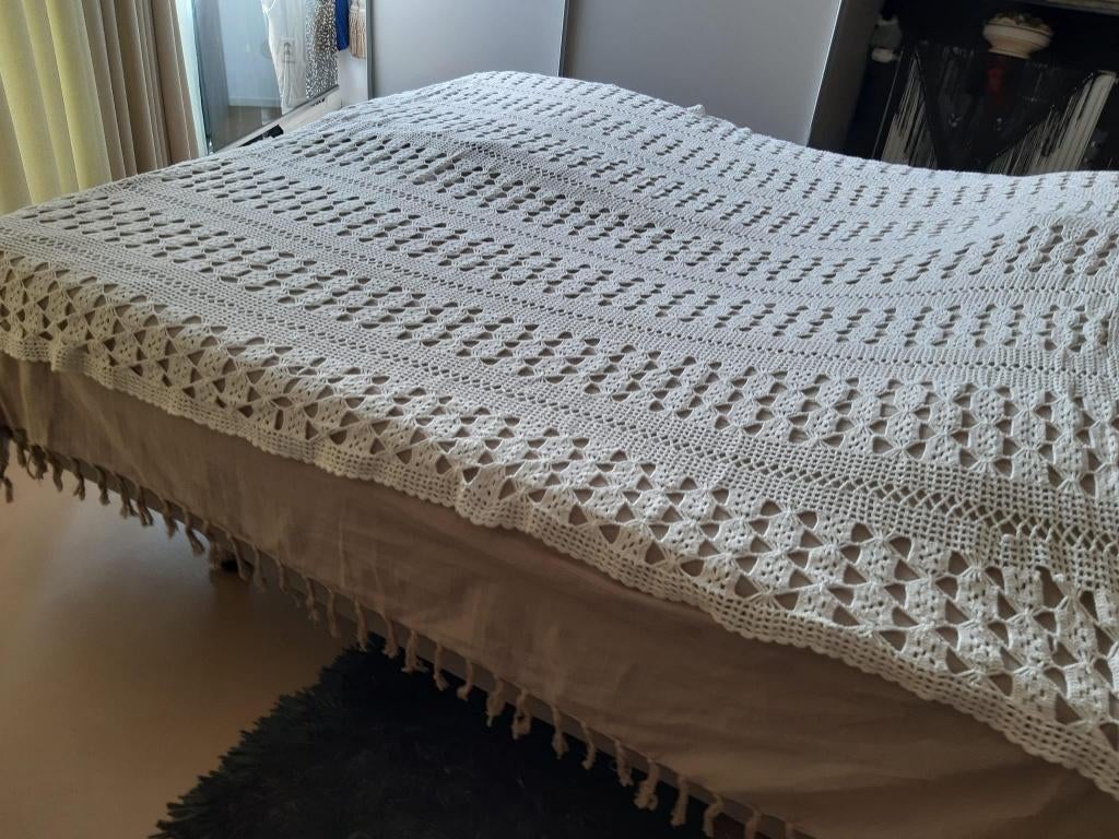 Gehaakt sprei, Huis en Inrichting, Ophalen of Verzenden, Zo goed als nieuw, Tweepersoons, Overige typen