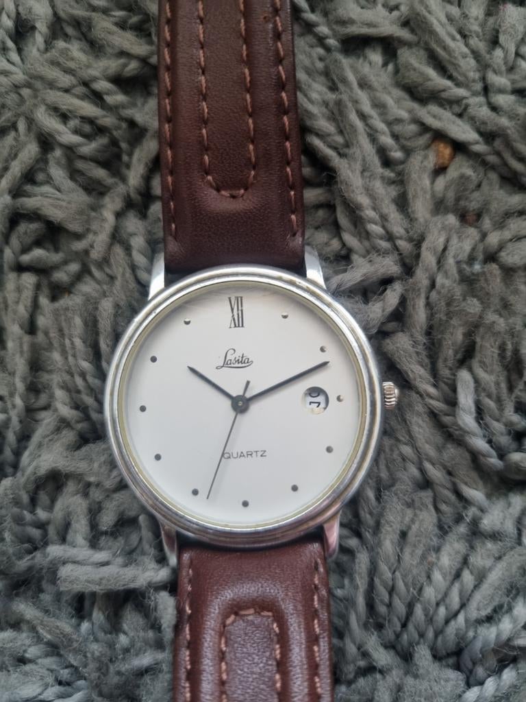 Lasita vintage dameshorloge, Ophalen of Verzenden, Staal, Overige merken
