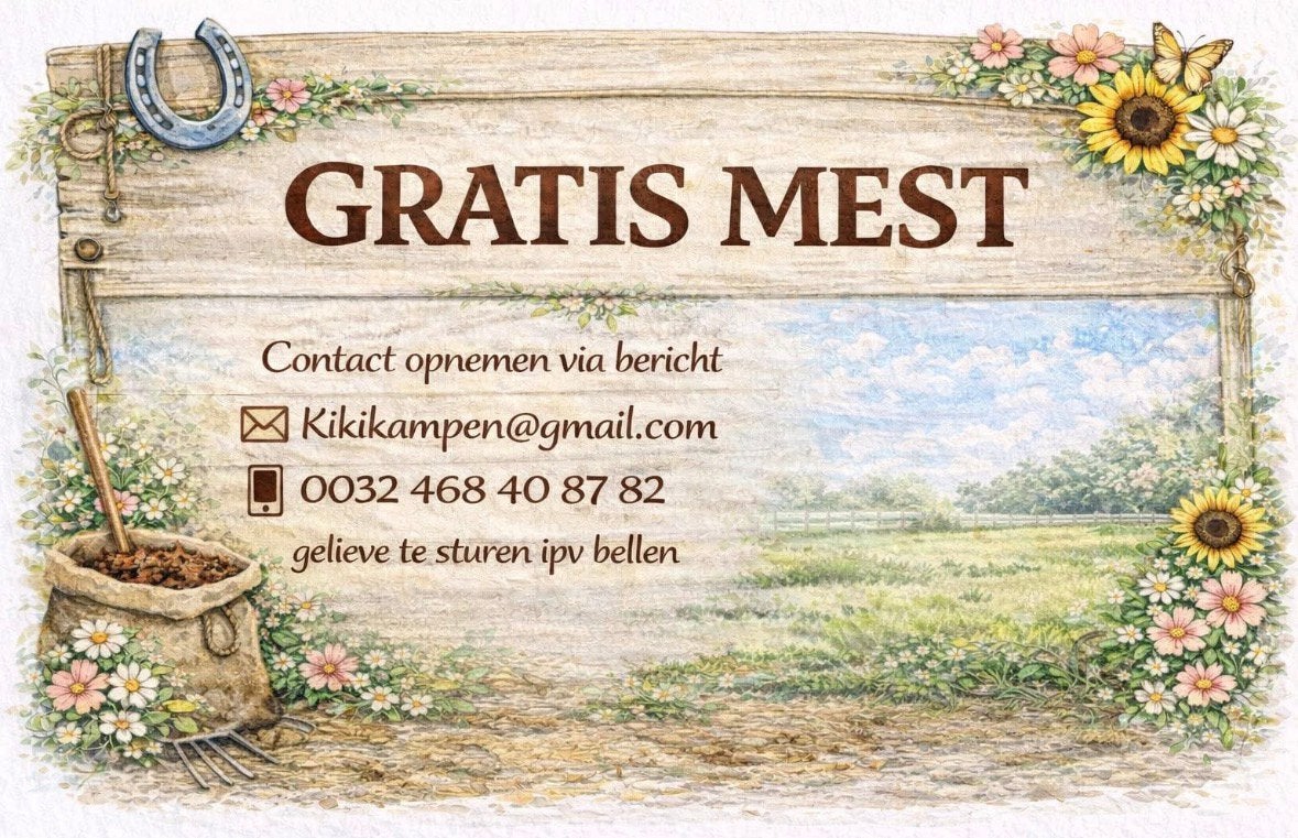 Paarden mest, Ophalen, Mest