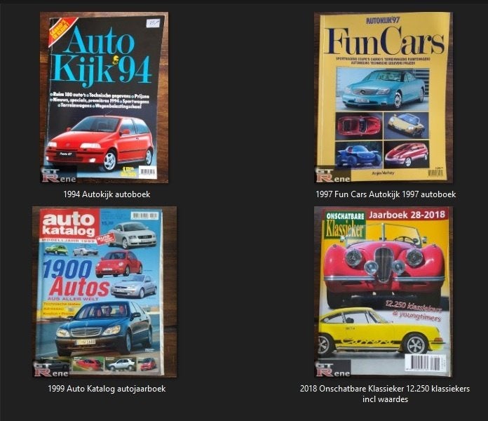 Autoboeken en Info algemeen 1994-1997-1999 & klassieker 2018, Ophalen of Verzenden, Zo goed als nieuw, Algemeen