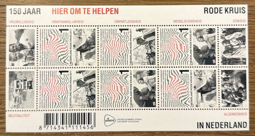* postzegels pf. 150 jaar rode kruis, Postzegels en Munten, Postzegels | Nederland, Ophalen of Verzenden, Na 1940, Postfris