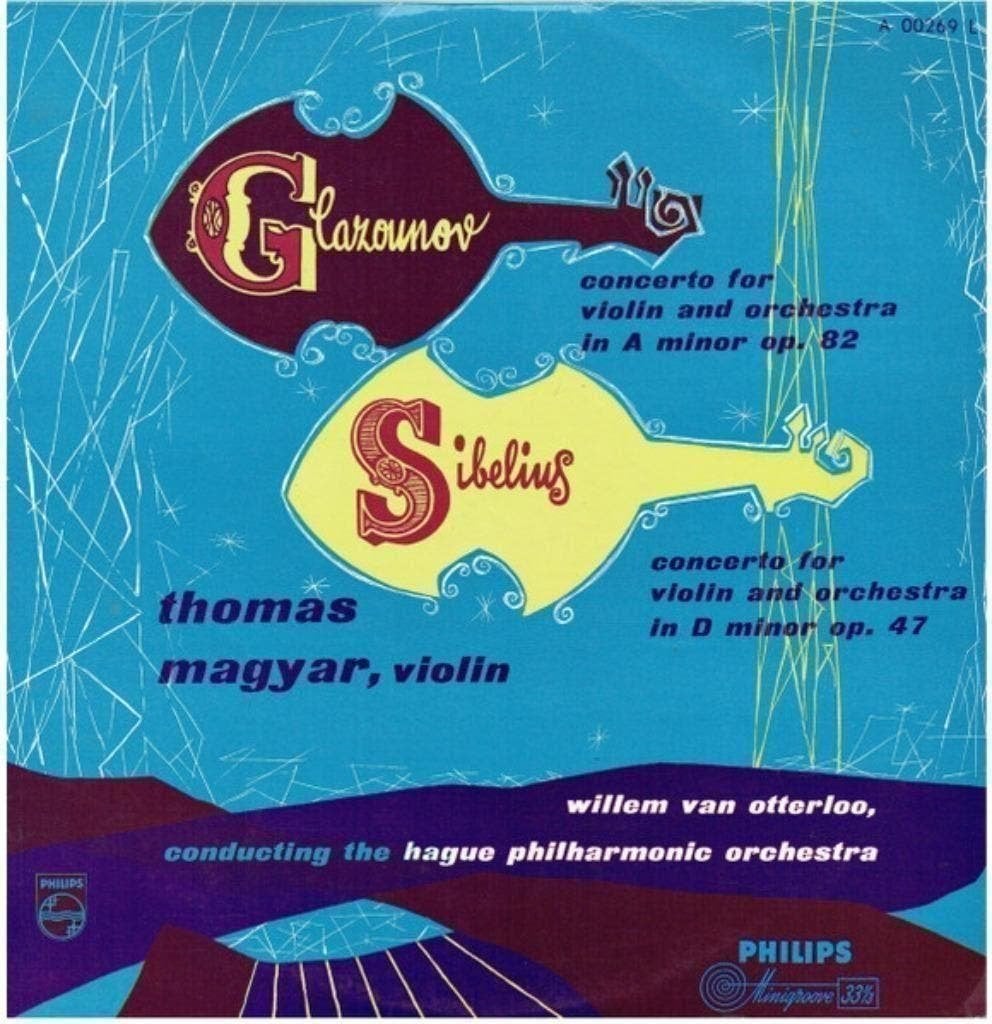 Glazounov-Sibelius-Thomas Magyar- Willem Van Otterloo, Kamermuziek, Ophalen of Verzenden, Zo goed als nieuw, 12 inch