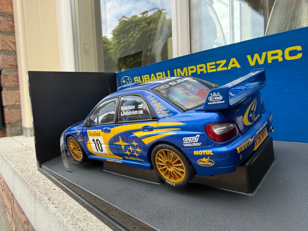 1:18 Subaru Impreza #10 WRC 2002 Monte Carlo Autoart 80292, Hobby en Vrije tijd, Modelauto's | 1:18, Auto, Autoart, Zo goed als nieuw