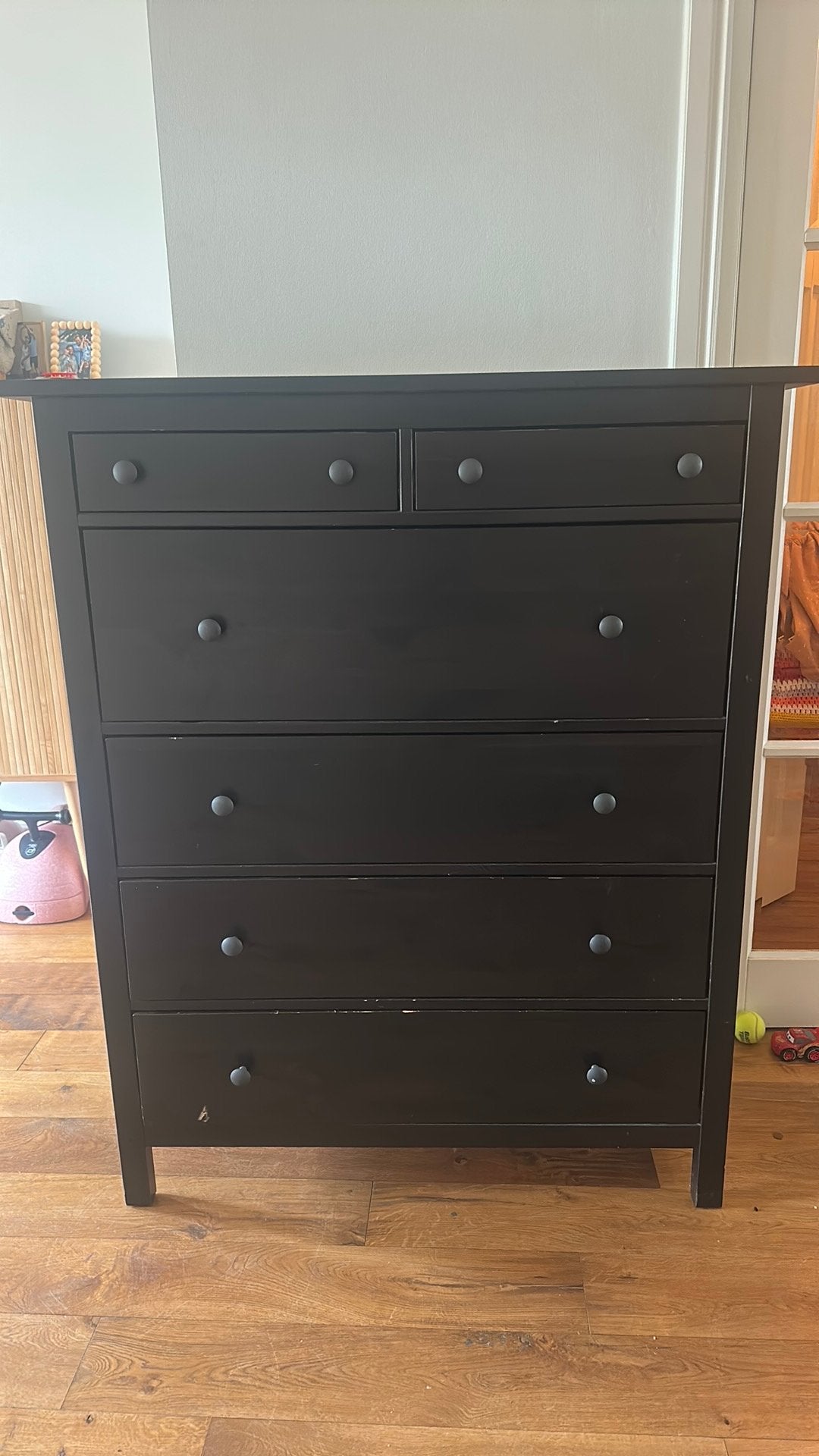 Ladenkast zwart Hemnes, Huis en Inrichting, Kasten | Ladekasten, Ophalen, Gebruikt, 100 tot 150 cm, 5 laden of meer