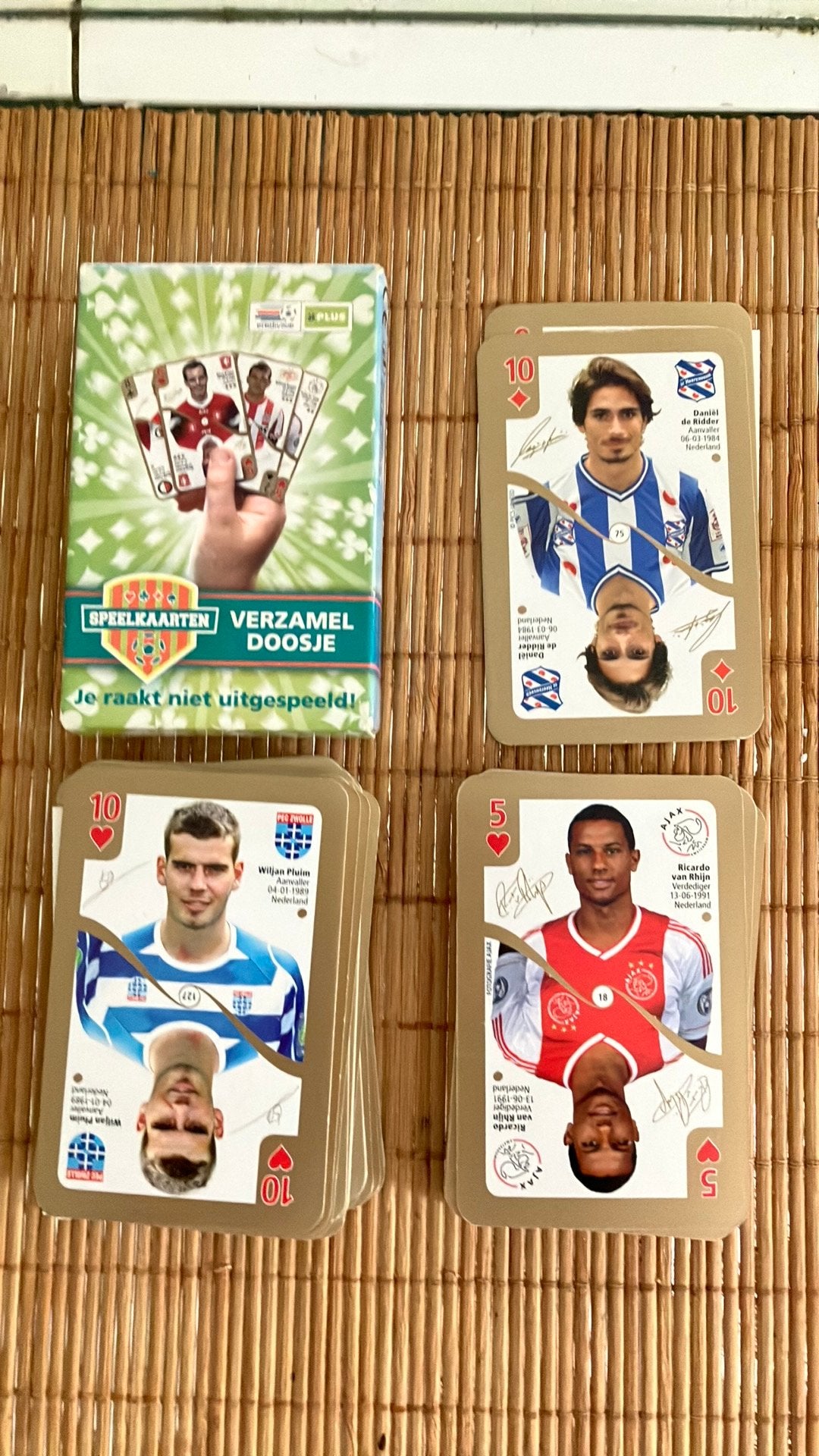 Voetbal speelkaarten, Ophalen of Verzenden, Zo goed als nieuw, Meerdere plaatjes