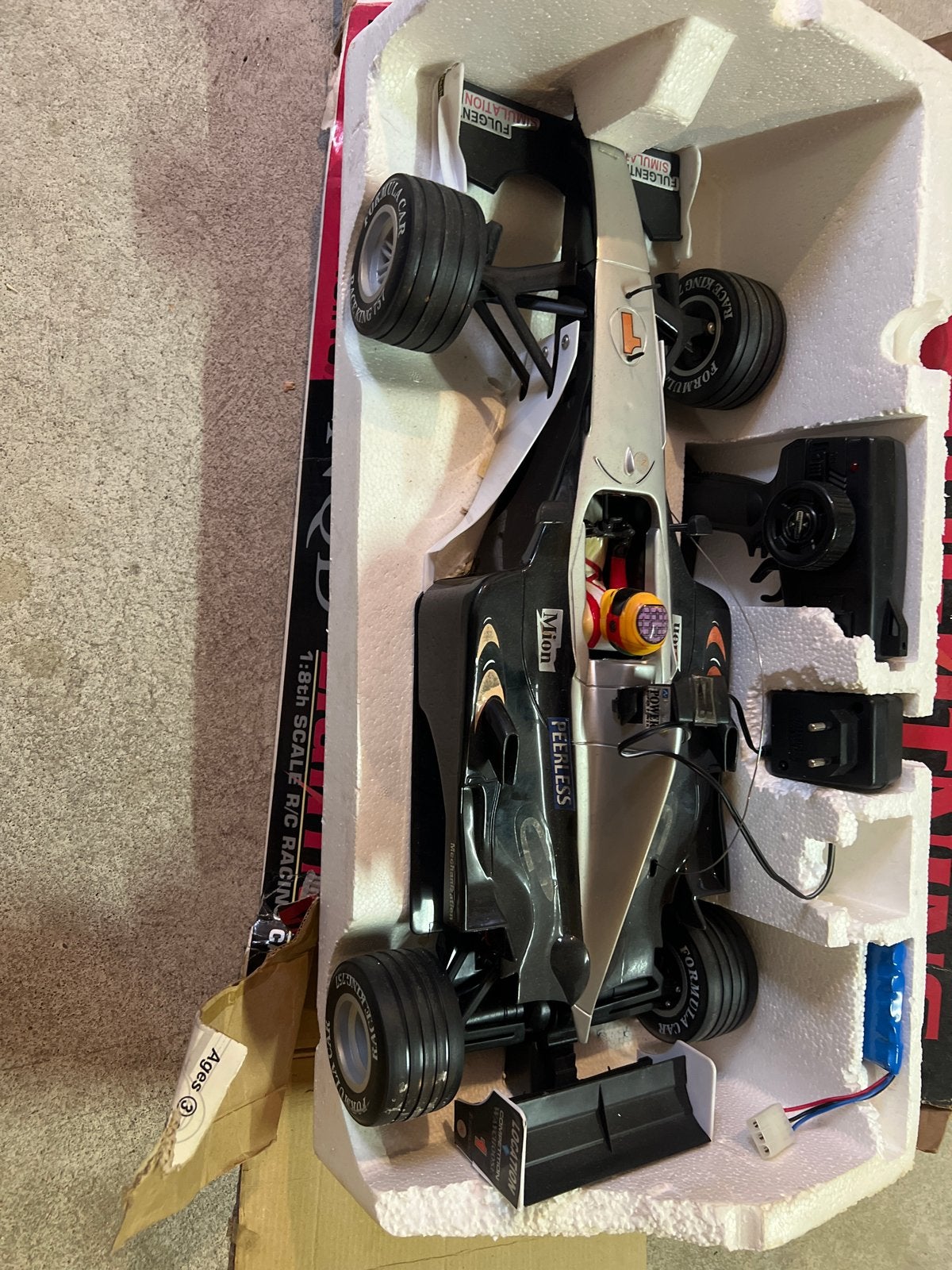 RC Formule 1 Auto 1:8 Schaal - Klaar om te racen, Gebruikt, Auto onroad, RTR (Ready to Run), Schaal 1:8