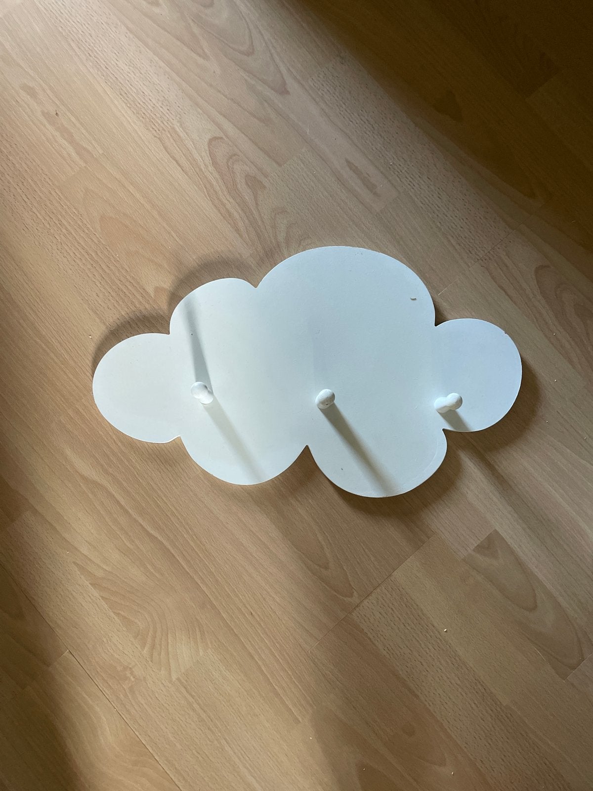 Witte wolken kapstok voor kinderkamer, Gebruikt, Ophalen of Verzenden, Minder dan 100 cm, Kinderkapstok