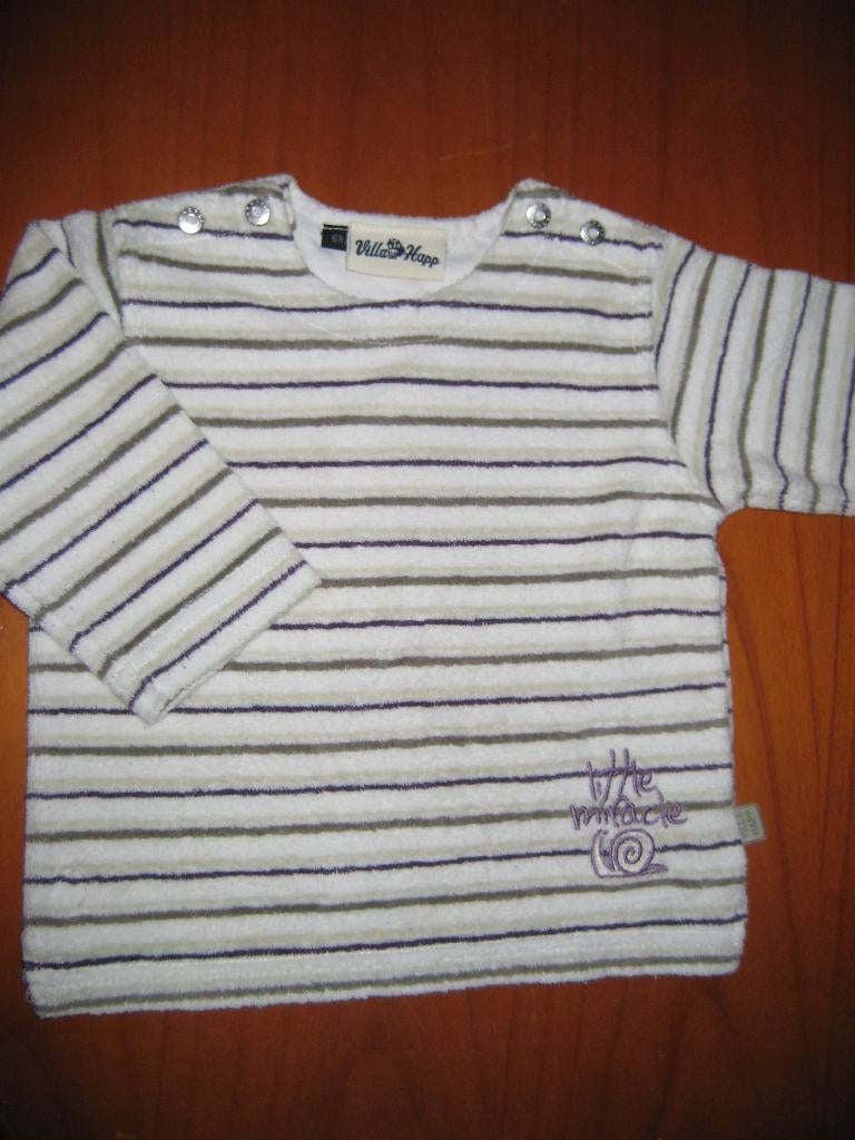 Gestreepd nikki-shirt, 68, Villa Happ, Kinderen en Baby's, Ophalen of Verzenden, Zo goed als nieuw, Jongetje of Meisje, Shirtje of Longsleeve