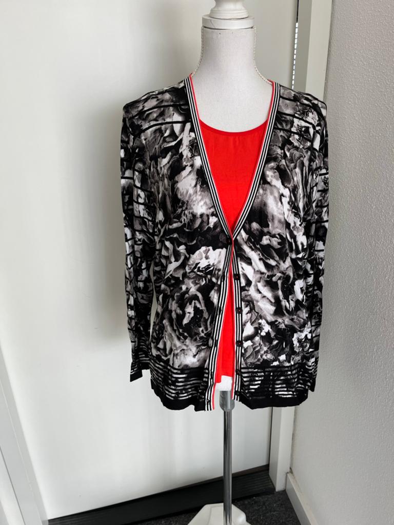 BIanca supermooi Vest mt 44 L print frijngebreid zomerkoopje, Ophalen of Verzenden, Zo goed als nieuw, Maat 42/44 (L), Overige kleuren