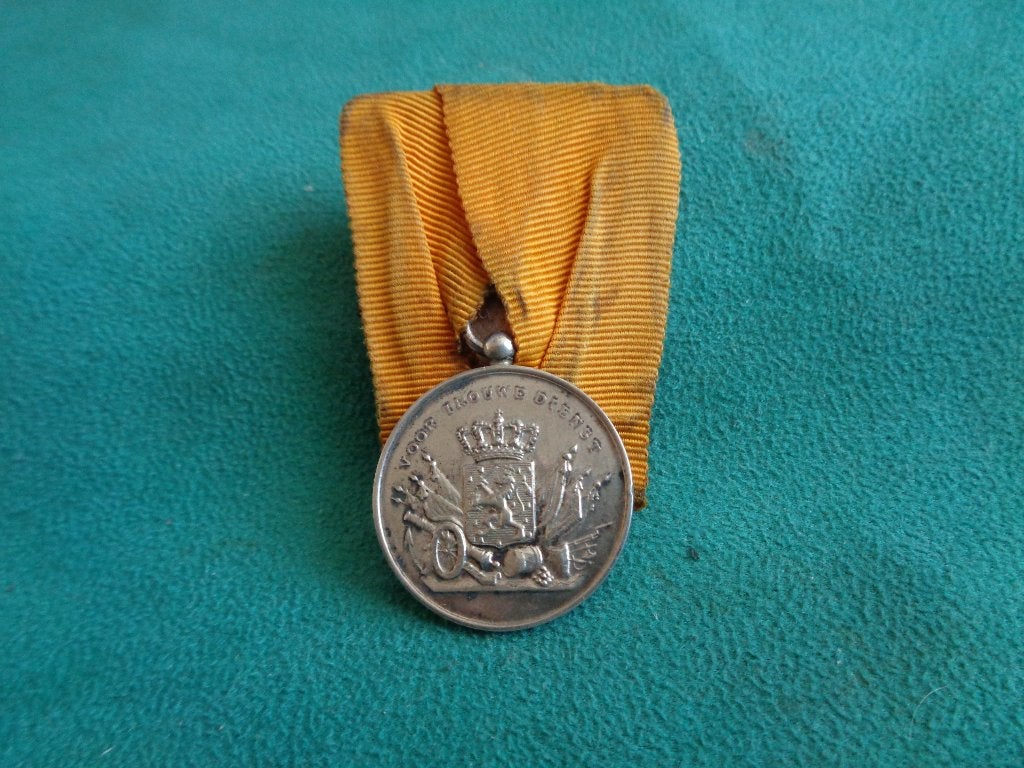Medaille zilver Trouwe dienst Juliana, Verzenden, Landmacht, Nederland, Lintje, Medaille of Wings