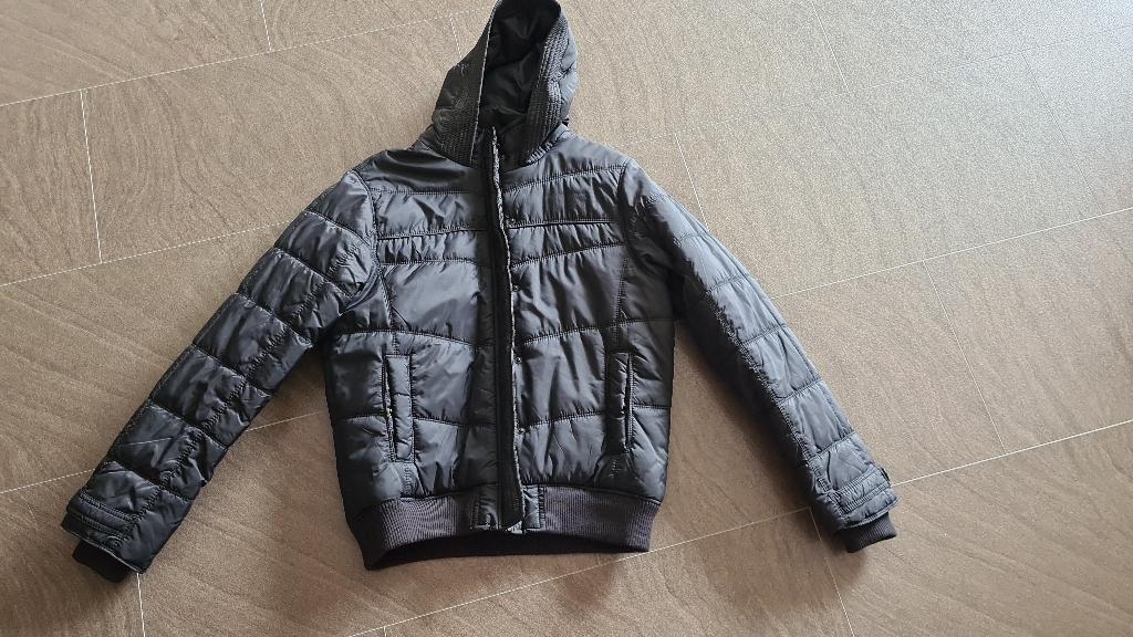 zwarte winterjas Hema maat L z.g.a.n., Zwart, Maat 42/44 (L), Ophalen of Verzenden, Zo goed als nieuw