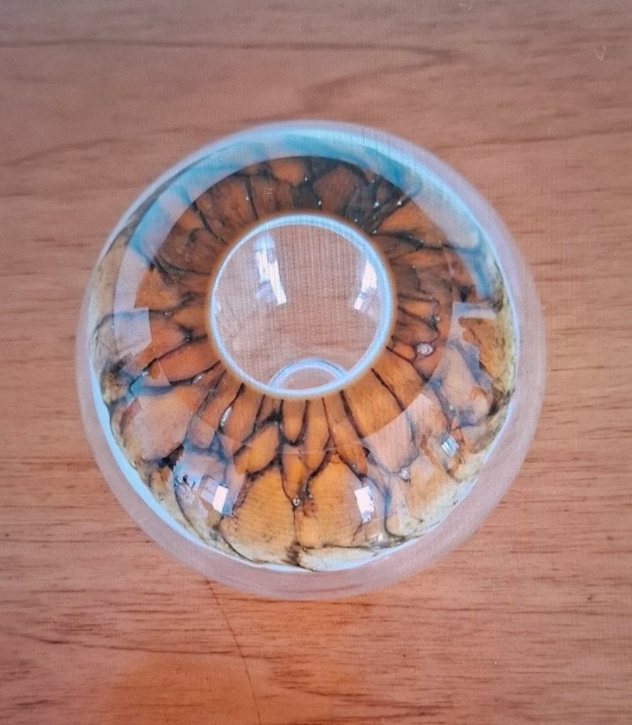 Villeroy & Boch "Oog"-Vaas / Kandelaar, Meerkleurig, Ophalen of Verzenden, Glas, 11 cm