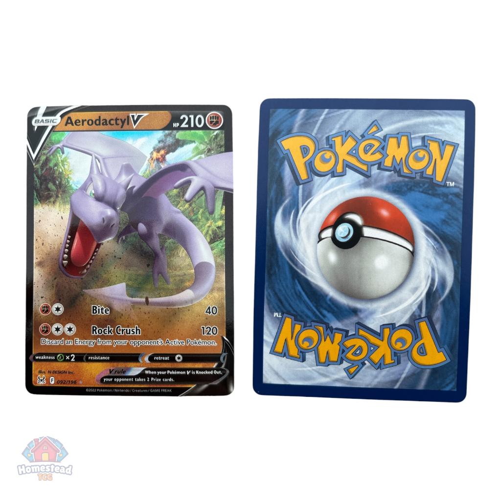 Aerodactyl V 092/196 Lost Origin Holofoil Ultra Rare NM, Verzenden, Zo goed als nieuw, Losse kaart, Foil