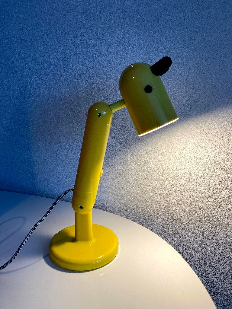 Vintage design "Krux" Ikea tafel-/kinderlamp, Monika Mulder, Kunststof, Kinderlamp, E14 (klein), Ophalen of Verzenden