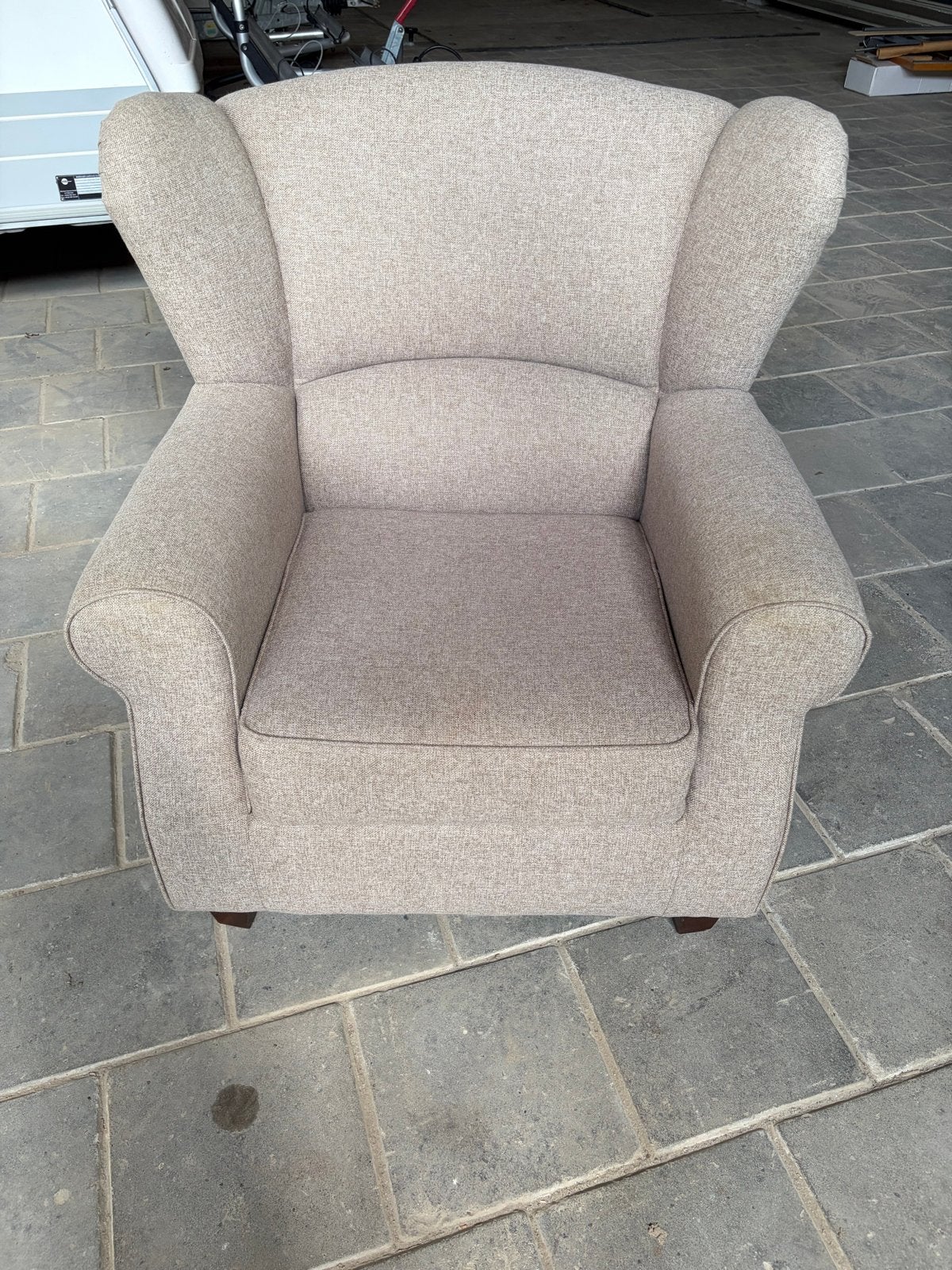 Comfortabele fauteuil, Huis en Inrichting, Fauteuils, Zo goed als nieuw, Stof, 75 tot 100 cm, Ophalen