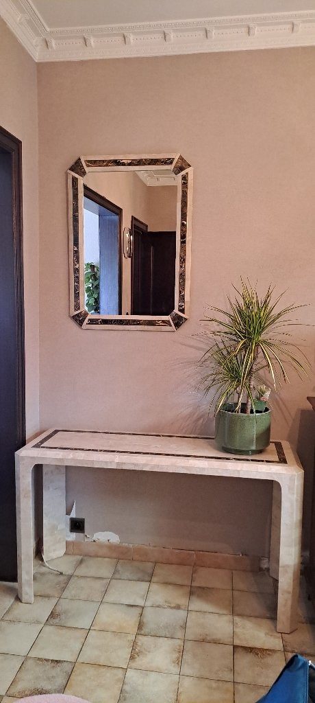 Vintage Maitland-Smith console met bijpassende spiegel, Ophalen