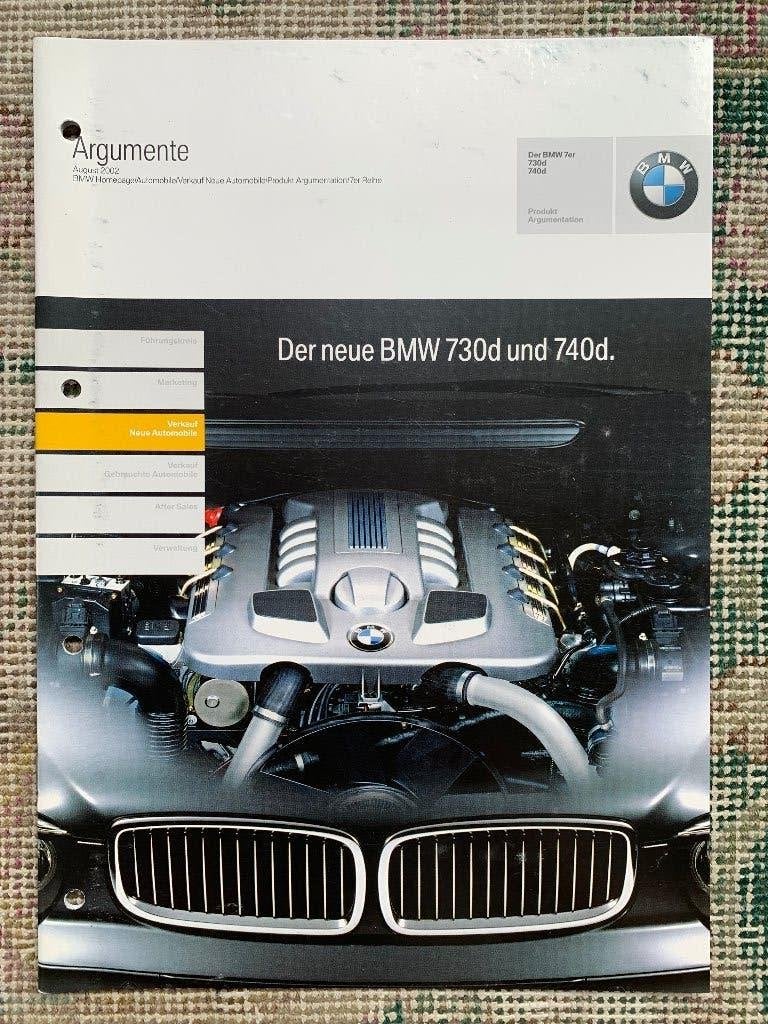 Productinformatie BMW 730d & 740d E65 & E66 2002 zgan, Ophalen of Verzenden, Zo goed als nieuw, BMW, BMW