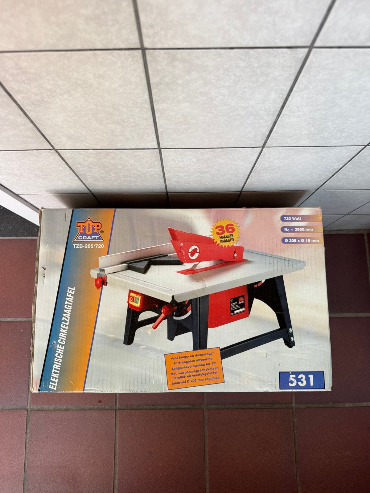 Elektrische cirkelzaagtafel Top Craft TZB-205/720, Ophalen, Cirkelzaag, Nieuw, Top Craft