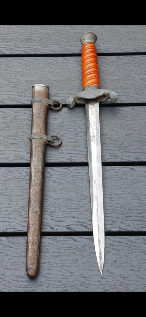 Vintage Duitse Dolk met Schede - Tweede Wereldoorlog, Ophalen of Verzenden, Landmacht, Duitsland, Mes of Dolk