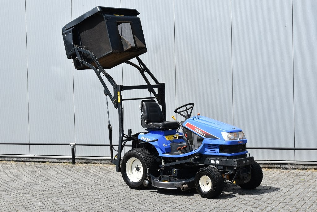 Iseki SXG22 Hooglosser Diesel grasmaai tractor BTW Vrij, Tuin en Terras, Grasmaaiers, Ophalen, Cirkelmaaier, Gebruikt, Opvangzak