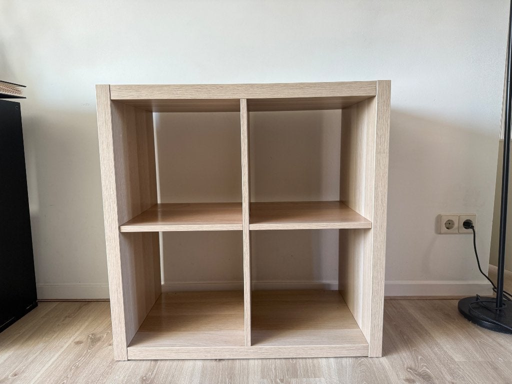 IKEA Kallax kast 2x2 | wit eiken | vakkenkast, Ophalen, 50 tot 100 cm, Zo goed als nieuw, Minder dan 100 cm