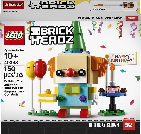LEGO 40348 Brickheadz Birthday Clown, BrickHeadz, Lego, Nieuw, Ophalen of Verzenden
