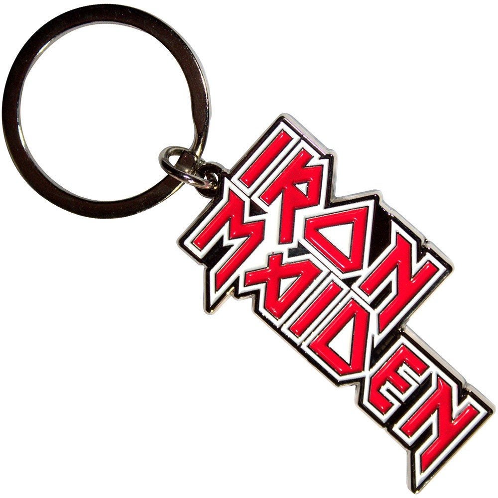 Iron Maiden logo stacked sleutelhanger van metaal keychain