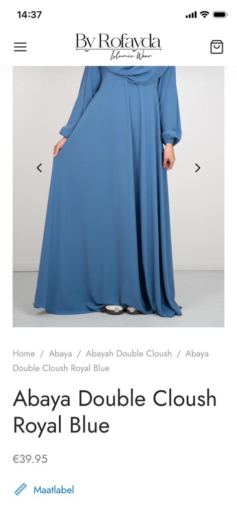 Mooie Abaya by rofayda paar x gedragen !!, Kleding | Dames, Ophalen of Verzenden, Zo goed als nieuw, Onder de knie