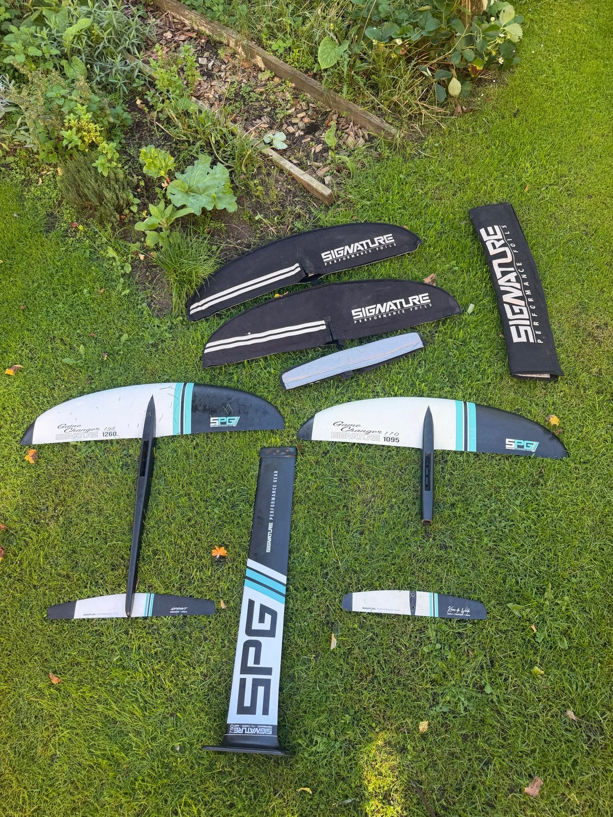 COMPLETE FULL CARBON SURF FOIL, DOWNWIND SUP, PARAWING SET., Ophalen, Gebruikt
