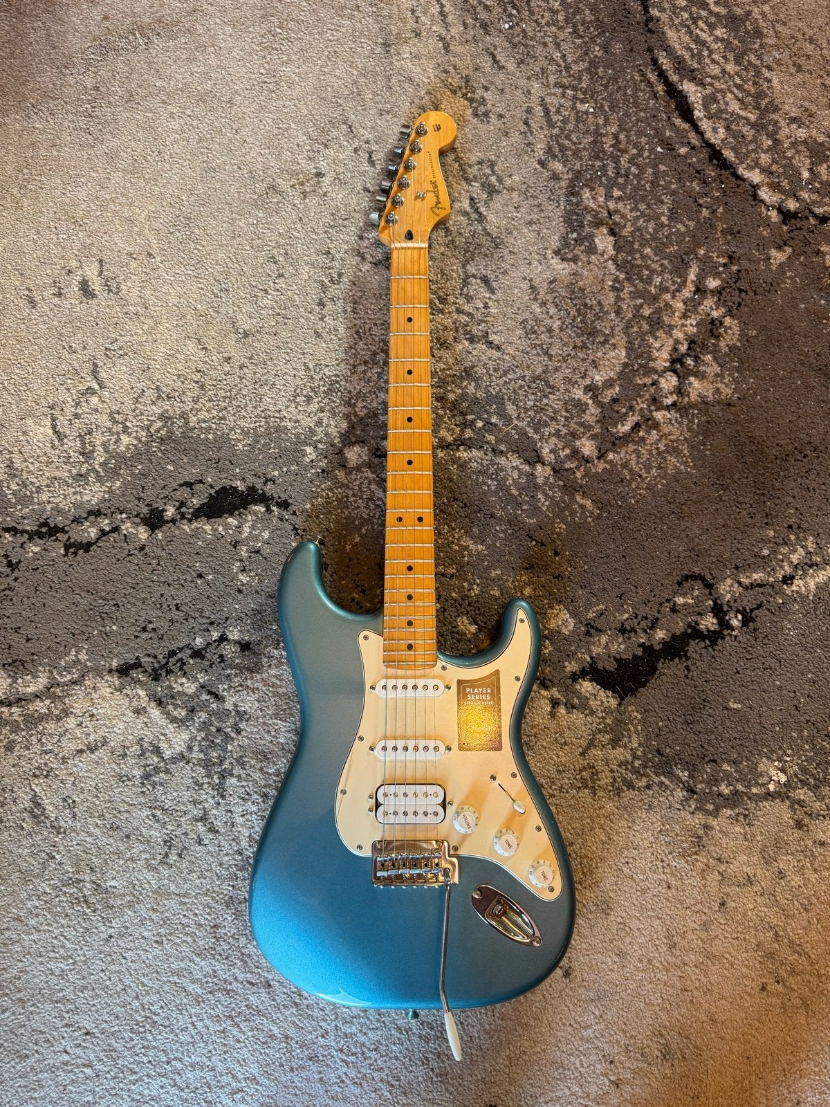 Fender Player Series Stratocaster HSS - Tidepool blue - ZGAN, Ophalen of Verzenden, Zo goed als nieuw, Solid body, Fender