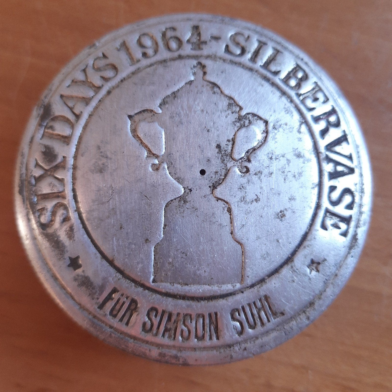 Tankdop Simson Motorfiets Six Days 1964 Silbervase, Motoren, Verzenden