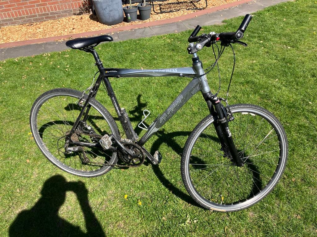 Hybride racefiets Jan Janssen met Shimano Deore, 28 inch, Gebruikt, Vering, Velgrem