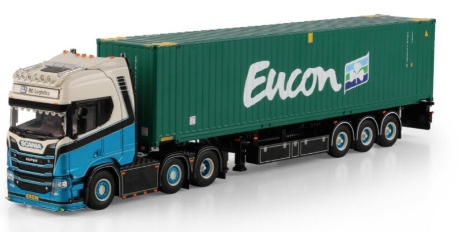 WSI SCANIA R HIGHLINE + CONTAINER TRAILER + CONTAINER - BD