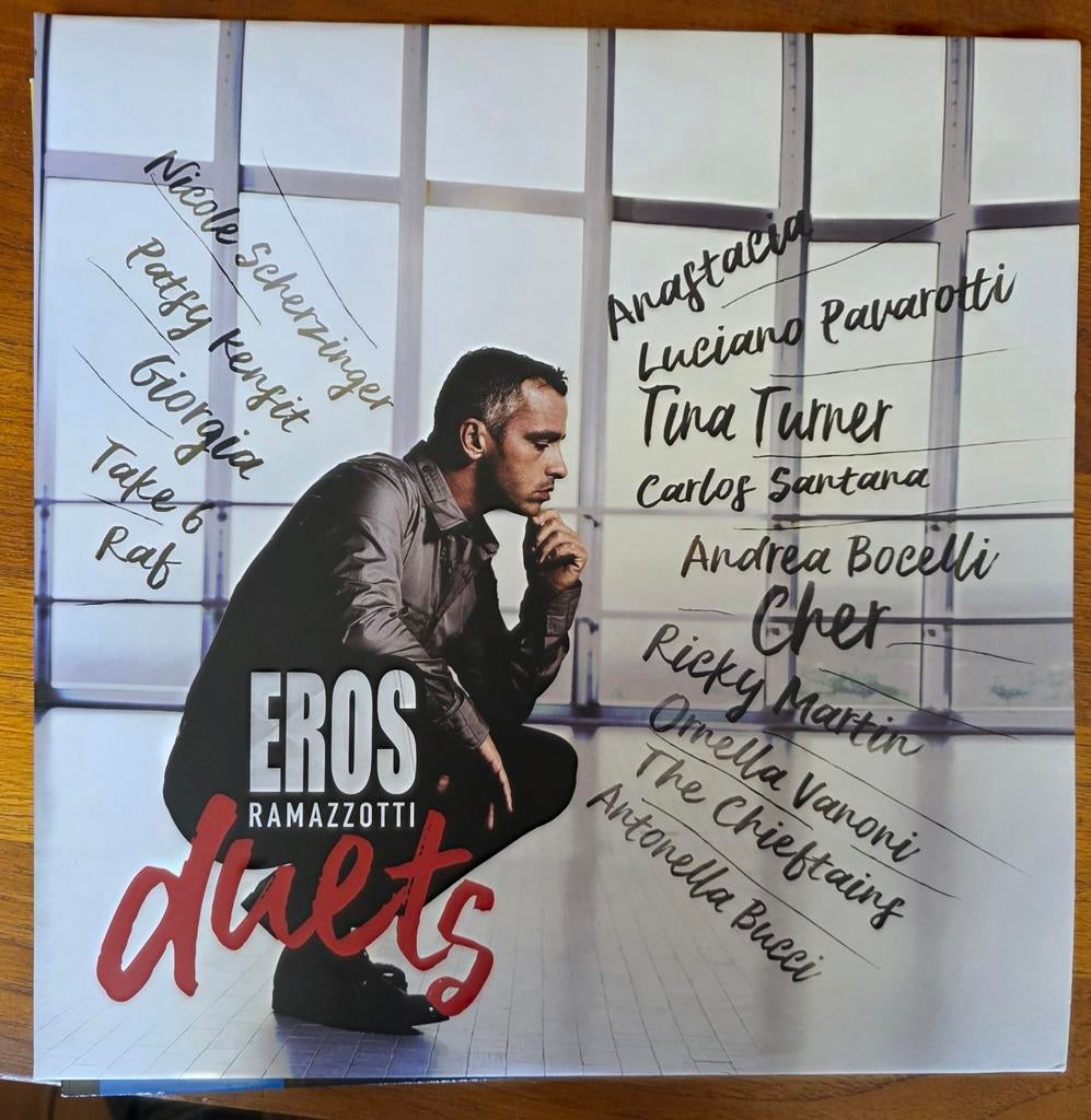 Eros Ramazzotti - Duets LP Vinyl, 2010 - 2019, Complilatie, Ophalen of Verzenden, Zo goed als nieuw
